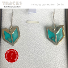 Load image into Gallery viewer, Silver Embroidery Earrings