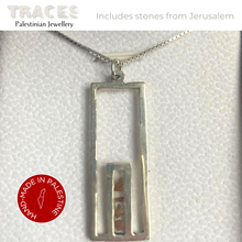 Load image into Gallery viewer, Silver Jerusalem Gate Pendant Necklace