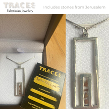 Load image into Gallery viewer, Silver Jerusalem Gate Pendant Necklace