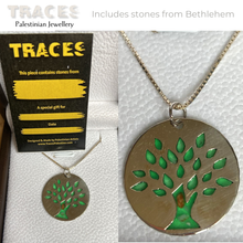 Load image into Gallery viewer, Silver Olive Tree Pendant Necklace