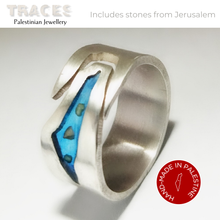 Load image into Gallery viewer, Silver Palestinian Ring
