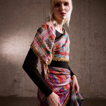 Load image into Gallery viewer, Mini Purple Multicoloured Keffiyeh By SEP
