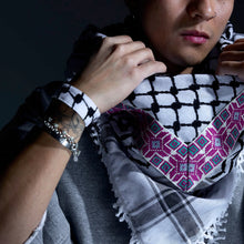 Load image into Gallery viewer, Keffiyeh Embroidered Bracelets By SEP | Set Of 2
