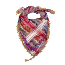 Load image into Gallery viewer, Mini Purple Multicoloured Keffiyeh By SEP
